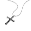 Police Whiz Antique Men's Stainless Steel Crystal Cross Pendant Necklace 3 Police Whiz Antique Men's Stainless Steel Crystal Cross Pendant Necklace