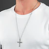 Police Whiz Antique Men's Stainless Steel Crystal Cross Pendant Necklace 5 Police Whiz Antique Men's Stainless Steel Crystal Cross Pendant Necklace