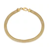 9ct Yellow Gold Multi Row Popcorn Chain Bracelet