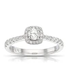 Engagement Ring The Forever Diamond Platinum Halo 0.50ct Diamond Ring