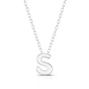 Sterling Silver 'S' Initial Necklace