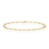18ct Yellow Gold 130 Gauge Oval Belcher 7" Bracelet
