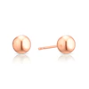 9ct Rose Gold 5mm Polished Ball Stud Earrings