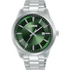 Lorus Signature Men's Green Dial Stainless Steel Bracelet Watch