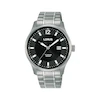Lorus Titanium Men's Black Dial Bracelet Watch