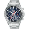 Lorus Solar Men's Chronograph Blue Dial Stainless Steel Bracelet Watch