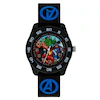 Avengers Black Case Black Rubber Strap Time Teacher Watch