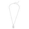 Police Men's Motive Gun Wing Logo Tag Necklace
