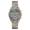 Guess Ladies' Stone Set Purple Snake Effect Bracelet Watch