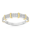 9ct White & Yellow Gold 0.33ct Diamond Eternity Ring