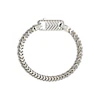 Guess Men's Textured Hook Stainless Steel Chain Bracelet