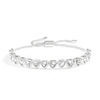Radley Silver Tone Heart Stone Set Bolo Bracelet 4 Radley Silver Tone Heart Stone Set Bolo Bracelet