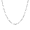 Sterling Silver Men's Figaro Chain 22" Necklace