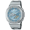 Casio G-Shock GM-2110D-2AER Men's Blue Octagonal Dial Stainless Steel Bracelet Watch
