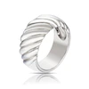 Sterling Silver Twist Chunky Large Ring - Size P 3 Sterling Silver Twist Chunky Large Ring - Size P