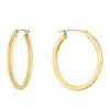 9ct Yellow Gold 25mm Hoop Earrings