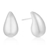 Sterling Silver Large Bubble Teardrop Stud Earrings
