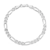 Sterling Silver Men's Figaro Chain 8" Bracelet
