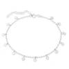 Sterling Silver Adjustable 9" Hearts Anklet