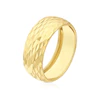 9ct Yellow Gold Chunky Diamond Cut Ring 3 9ct Yellow Gold Chunky Diamond Cut Ring
