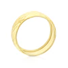 9ct Yellow Gold Chunky Diamond Cut Ring 4 9ct Yellow Gold Chunky Diamond Cut Ring