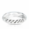 Sterling Silver Faceted Eternity Ring