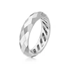 Sterling Silver Faceted Eternity Ring 3 Sterling Silver Faceted Eternity Ring