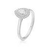 Engagement Ring The Diamond Story Platinum Pear Halo Solitaire 0.33ct Diamond Ring 3 Engagement Ring The Diamond Story Platinum Pear Halo Solitaire 0.33ct Diamond Ring