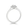 Engagement Ring The Diamond Story Platinum Pear Halo Solitaire 0.33ct Diamond Ring 4 Engagement Ring The Diamond Story Platinum Pear Halo Solitaire 0.33ct Diamond Ring