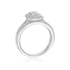 Engagement Ring Perfect Fit 9ct White Gold Emerald Design Bridal Set 0.40ct Diamond Ring 4 Engagement Ring Perfect Fit 9ct White Gold Emerald Design Bridal Set 0.40ct Diamond Ring