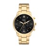 Fossil Men's Black Chronograph Dial Gold Tone Stainless Steel Watch