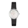 Accurist Ladies' Dress Black Leather Strap Watch