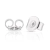 9ct White Gold Diamond Heart Stud Earrings 3 9ct White Gold Diamond Heart Stud Earrings