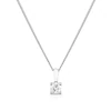 9ct White Gold 0.15ct Diamond Solitaire Pendant Necklace