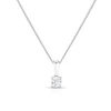 9ct White Gold Diamond Solitaire Pendant Necklace