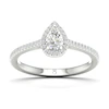 Engagement Ring The Diamond Story 18ct White Gold Pear 0.33ct Diamond Ring
