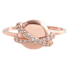 Olivia Burton Classics Rose Gold Tone Crystal Planet Ring