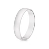Platinum 4mm Heavy D Shape Ring 3 Platinum 4mm Heavy D Shape Ring