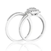 Engagement Ring Perfect Fit Argentium Silver Bridal Set 0.25ct Diamond Ring 3 Engagement Ring Perfect Fit Argentium Silver Bridal Set 0.25ct Diamond Ring