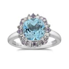 Emmy London 18ct White Gold Colour Gemstone & Diamond Ring