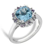 Emmy London 18ct White Gold Colour Gemstone & Diamond Ring 3 Emmy London 18ct White Gold Colour Gemstone & Diamond Ring