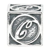 Charmed Memories Sterling Silver C Initial Bead