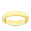 9ct Yellow Gold 4mm Extra Heavy D Shape Ring