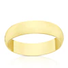 9ct Yellow Gold 6mm Extra Heavy D Shape Ring