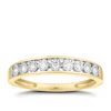 9ct Yellow Gold 0.15ct Diamond Eternity Ring