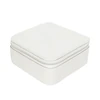 Carters Square Chalk White Zip Up Travel Jewellery Box