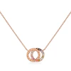 Radley Rose Gold Tone Double Loop Pendant