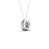 9ct White Gold 0.25ct Total Diamond Halo Pendant 3 9ct White Gold 0.25ct Total Diamond Halo Pendant