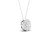 9ct White Gold 0.25ct Total Diamond Halo Pendant 4 9ct White Gold 0.25ct Total Diamond Halo Pendant