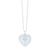 Sterling Silver & 9ct Yellow Gold 18" Crystal Mum Locket